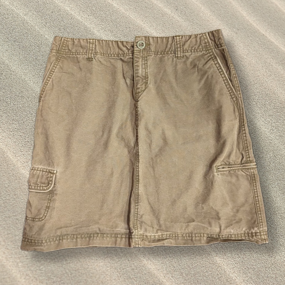 Eddie Bauer Low Rise Cargo Skirt sz 8